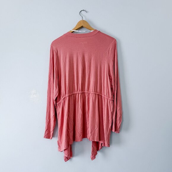 Torrid Super Soft Open Cardigan Knit - Rose Pink - 3X - Picture 3 of 7